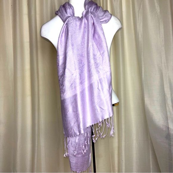 Pashmina Fringed Scarf - Picture 1 of 8